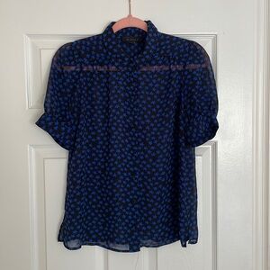 Sheer Button Up Shirt